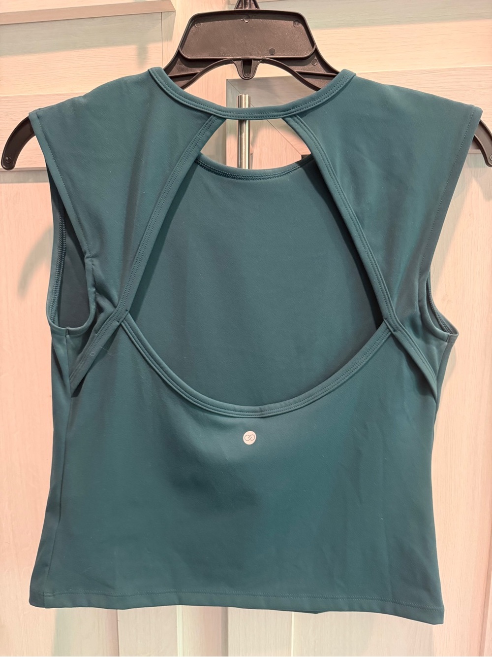 CALIA by Carrie Underwood Teal Cutout Back Athletic Tank